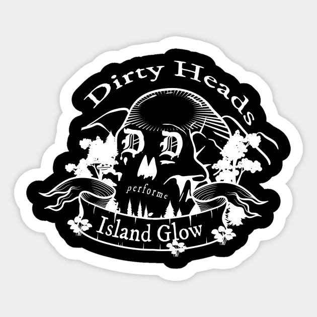 Dirty Heads Skull Island Glow Sticker by tosleep